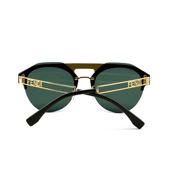 FENDI FE40027U BROWN GREEN MIRROR FF LOGO AUTHENTIC SUNGLASSES - Picture 6 of 10
